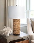 Woven Seagrass Table Lamp - From Where -