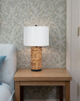 Woven Seagrass Table Lamp - From Where -