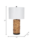 Woven Seagrass Table Lamp - From Where -
