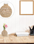 Woven Vase Flower Decor - From Where -