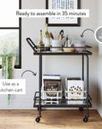 Wrought Iron 2 - Tier Trolley - From Where -