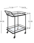 Wrought Iron 2 - Tier Trolley - From Where -