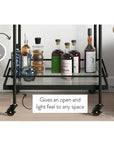 Wrought Iron 2 - Tier Trolley - From Where -