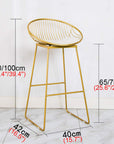 Wrought Iron Bar Stools (Set of 2) - From Where -