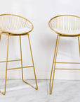Wrought Iron Bar Stools (Set of 2) - From Where -