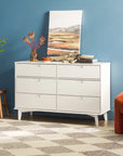 Yarber 6 Drawer Wood Double Dresser - From Where -