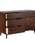 Yarber 6 Drawer Wood Double Dresser - From Where -