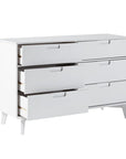Yarber 6 Drawer Wood Double Dresser - From Where -
