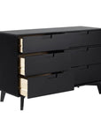 Yarber 6 Drawer Wood Double Dresser - From Where -