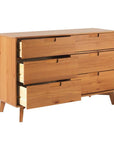 Yarber 6 Drawer Wood Double Dresser - From Where -
