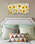 Yellow Blossom Sunflower Canvas Prints - From Where -