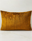 Yellow Turkish Silk Lumbar Pillow - From Where -