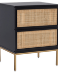 Zadie 2 Drawer Rattan Nightstand - From Where Finds -