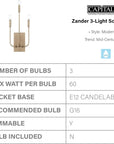 Zander Modern Wall Sconce - From Where -