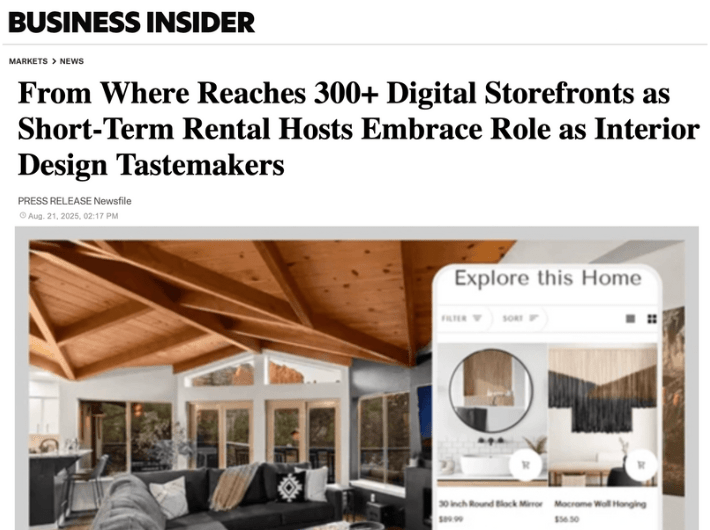 Business Insider Spotlights From Where’s Growth to 300+ Digital Storefronts - From Where