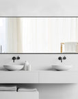 POSHIONS 71"x28" Full Length Mirrors Rectangle Floor Mirrors for Dressing, Modern, Black