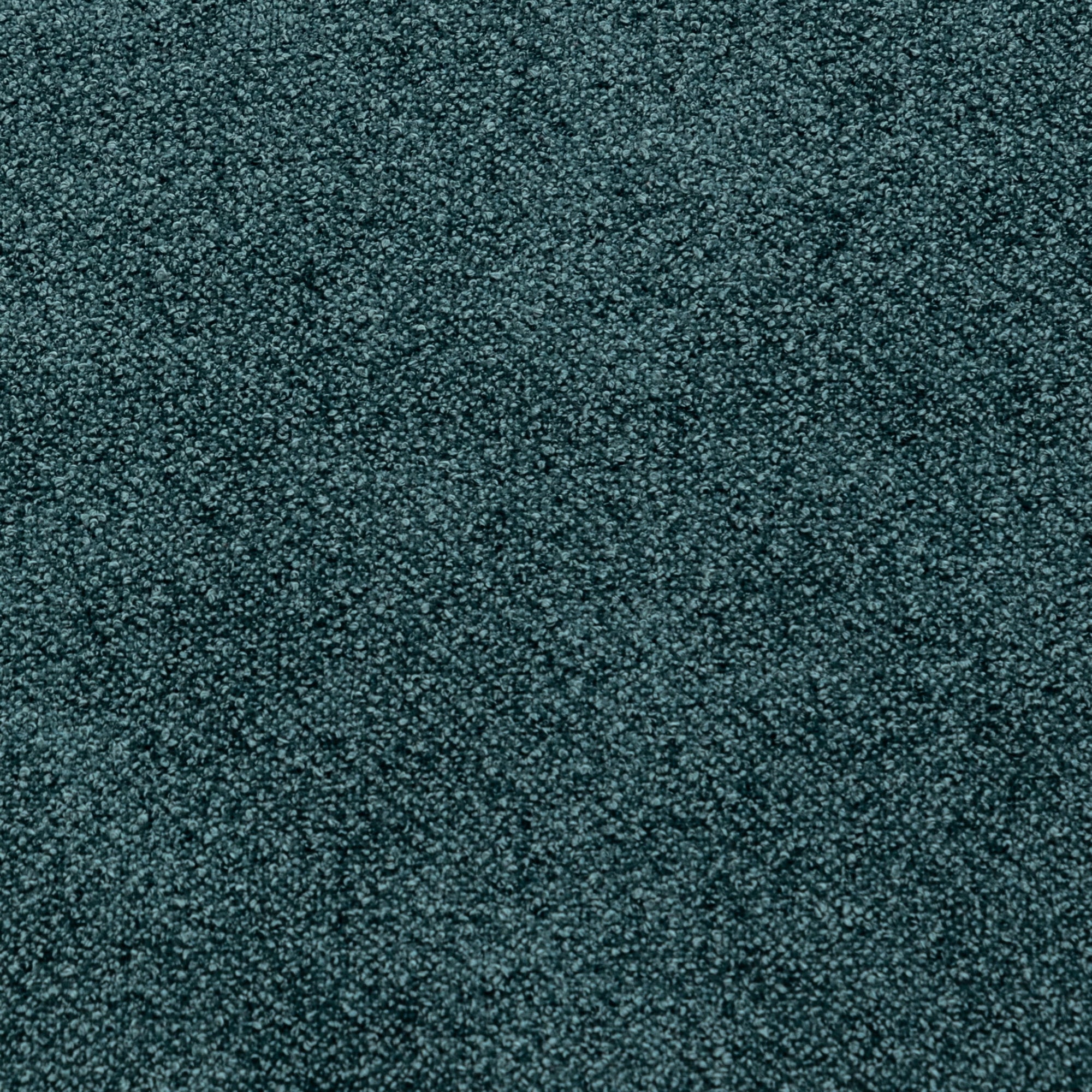 Wovenbyrd Round Pouf Ottoman with Foam Core Charcoal Wool Casual Boucle