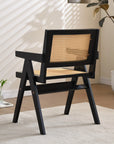 Vintage Solid Wood Rattan Chair