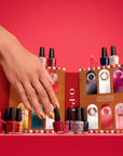 OPI Holiday 2025 Nail Lacquer 12PC Mini Nail Polish Set, 12 Pack Advent Calendar