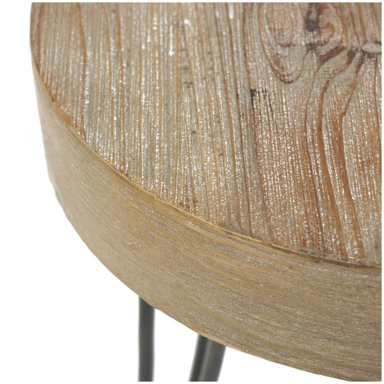 https://www.walmart.com/ip/DecMode-16-x-19-Brown-Wood-Accent-Table-with-Black-Metal-Hairpin-Legs-1-Piece/364505633