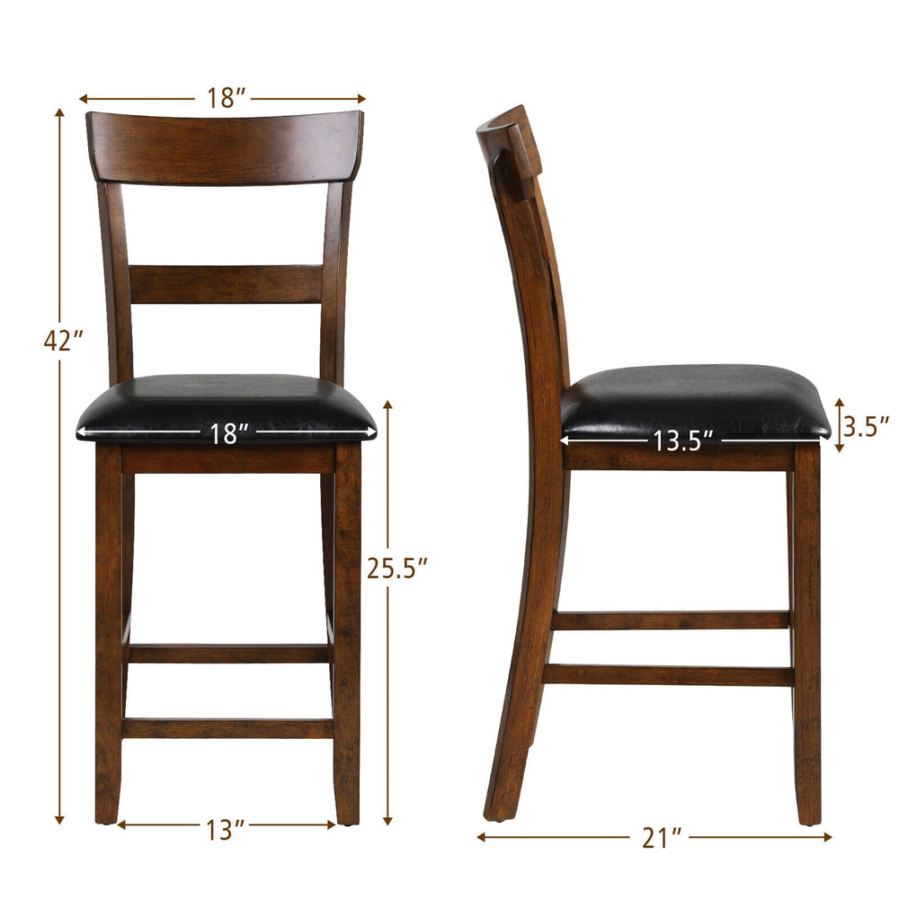 Gymax Set of 2 Barstools