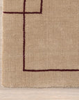 Nile Bordered Wool-Blend Rug | Tan