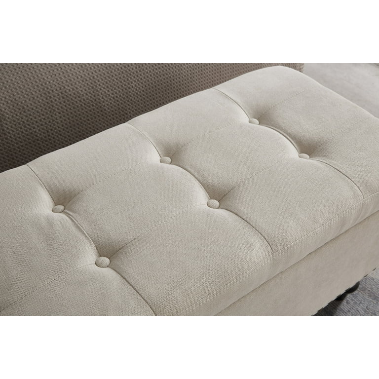 https://www.walmart.com/ip/59-Ottoman-Bench-Build-in-Storage-Folding-Storage-Linen-Wood-Legs-Upholstered-Bedroom-Button-Tufted-Entryway-Bedroom-Beige/5434653978