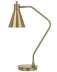 Cal Lighting Type A led bulb 12W max. Capstone task metal table lamp with swivel shade