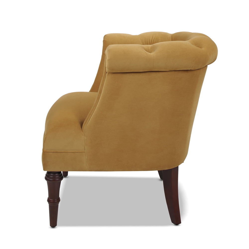 Katherine Tufted Accent Chair Gold