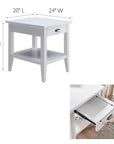 1 - Drawer Laurent End Table - From Where - 