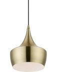 10 inch Antique Brass Pendant Ceiling Light - From Where - 