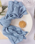 10 Pack Dusty Blue Cheesecloth Napkins - From Where Finds - 