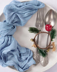 10 Pack Dusty Blue Cheesecloth Napkins - From Where Finds - 
