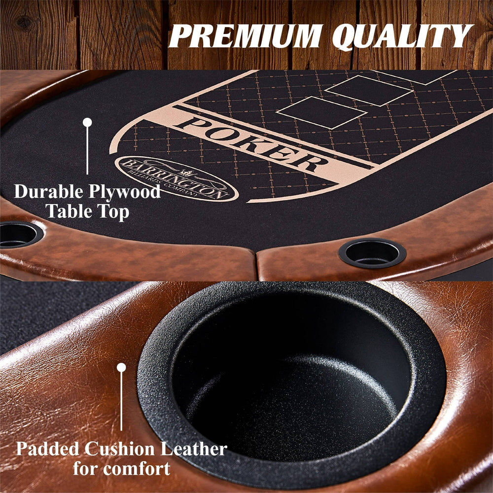 10 Player Brown Poker Table - From Where - 