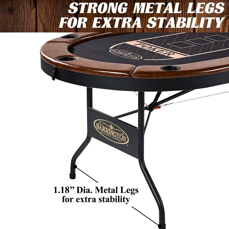 10 Player Brown Poker Table - From Where - 