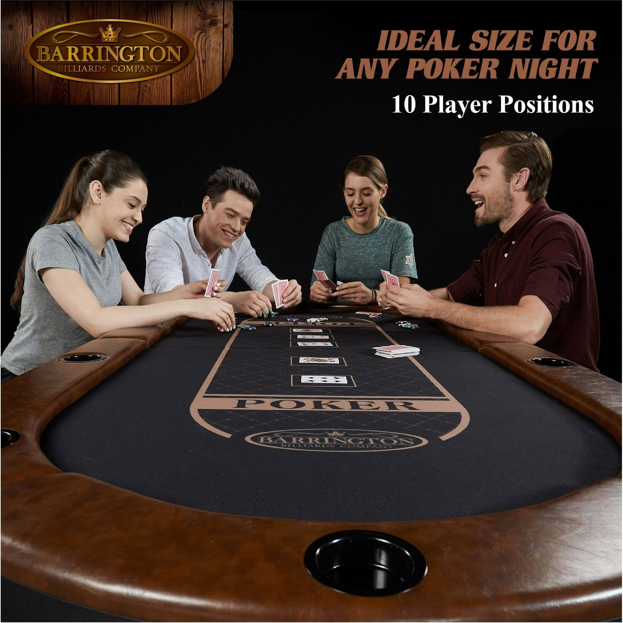 10 Player Brown Poker Table - From Where - 