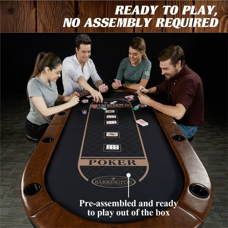 10 Player Brown Poker Table - From Where - 