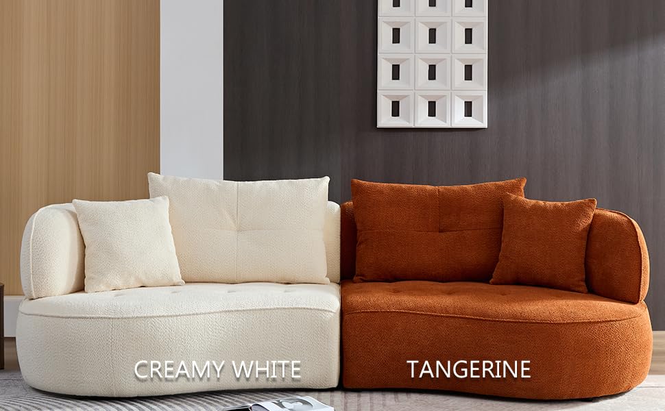 109‘’ Luxurious Curved Sectional Sofa - From Where - 