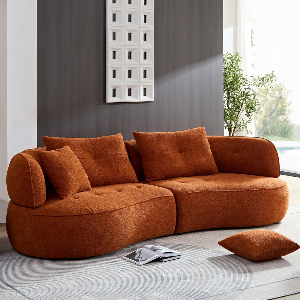 109‘’ Luxurious Curved Sectional Sofa - From Where - 