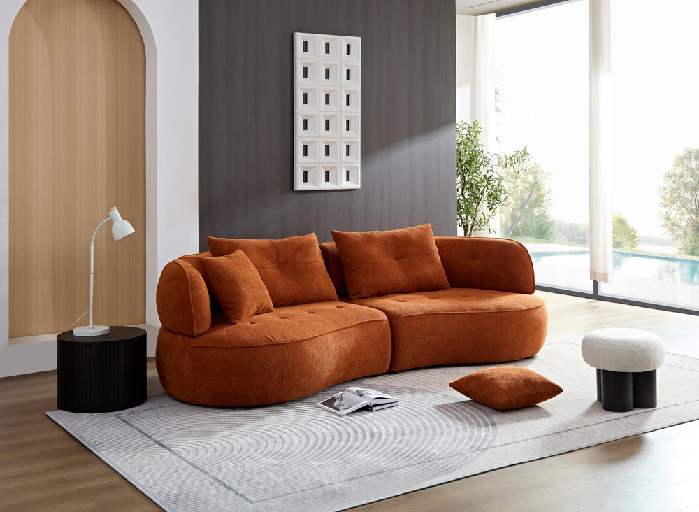 109‘’ Luxurious Curved Sectional Sofa - From Where - 
