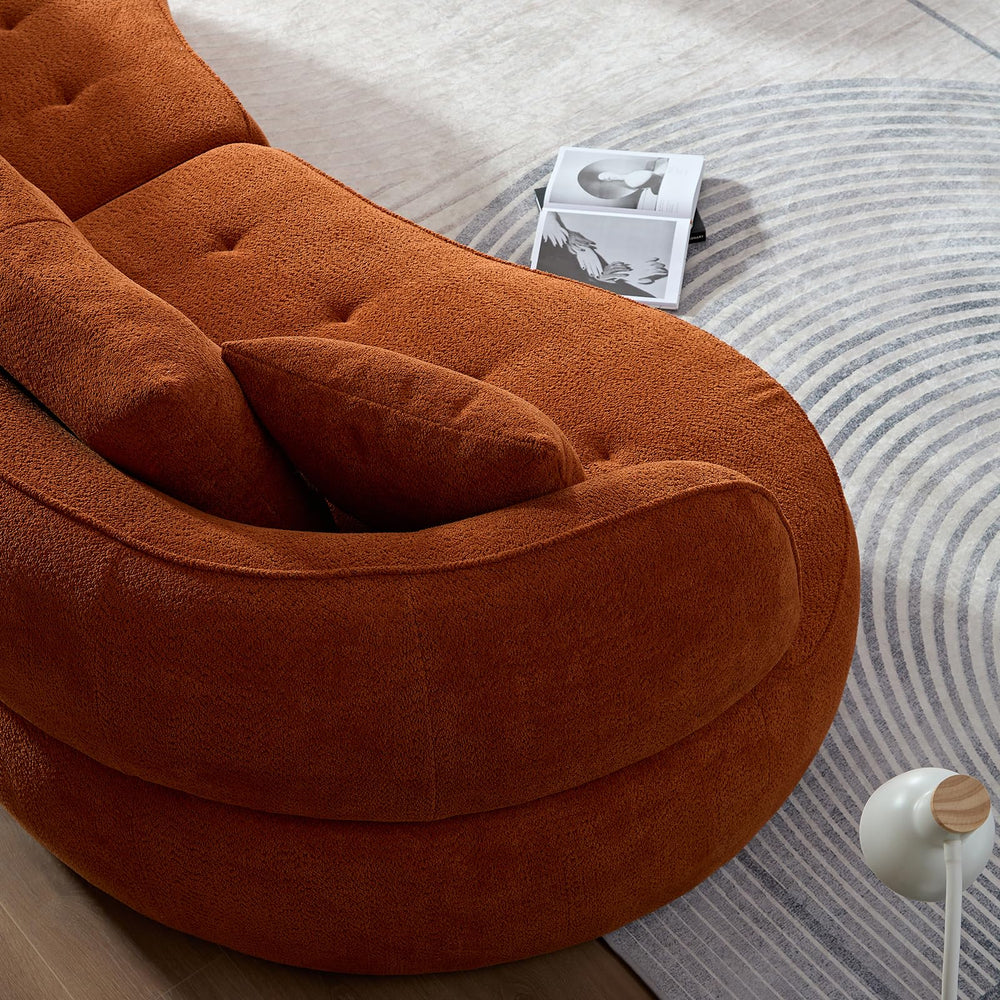 109‘’ Luxurious Curved Sectional Sofa - From Where - 