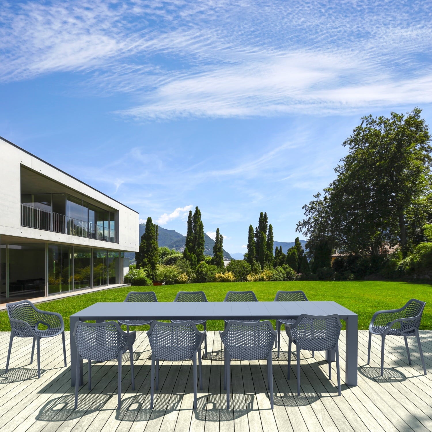 11 - Piece Outdoor Dining Set - From Where - 