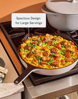 12” Enameled Cast Iron Large Skillet - From Where Finds - 