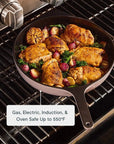 12” Enameled Cast Iron Large Skillet - From Where Finds - 