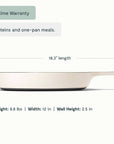 12” Enameled Cast Iron Large Skillet - From Where Finds - 