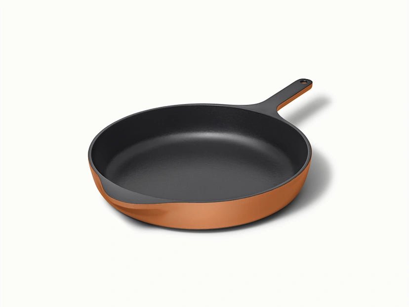 12” Enameled Cast Iron Large Skillet - From Where Finds - 
