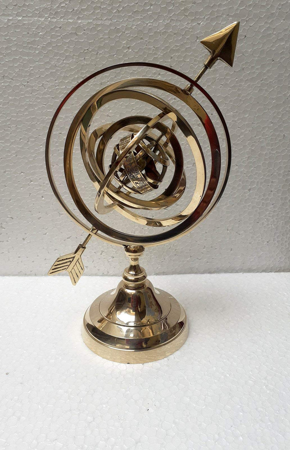 12 Inch Brass Celestial Globe - From Where - 