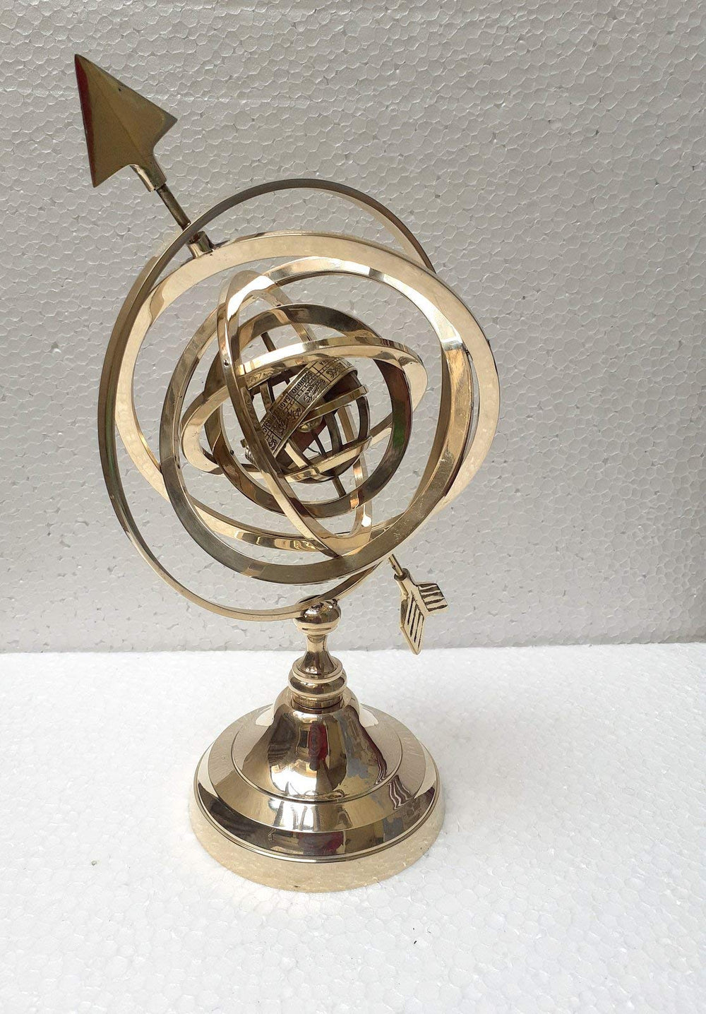 12 Inch Brass Celestial Globe - From Where - 