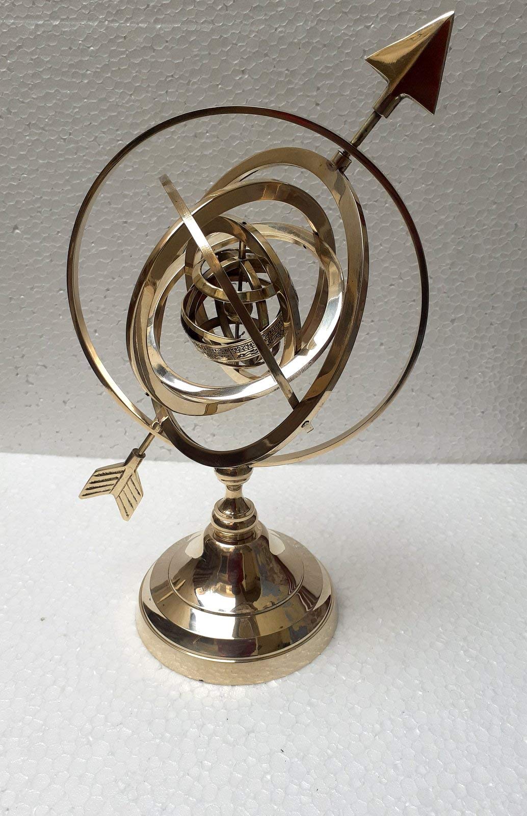 12 Inch Brass Celestial Globe - From Where - 