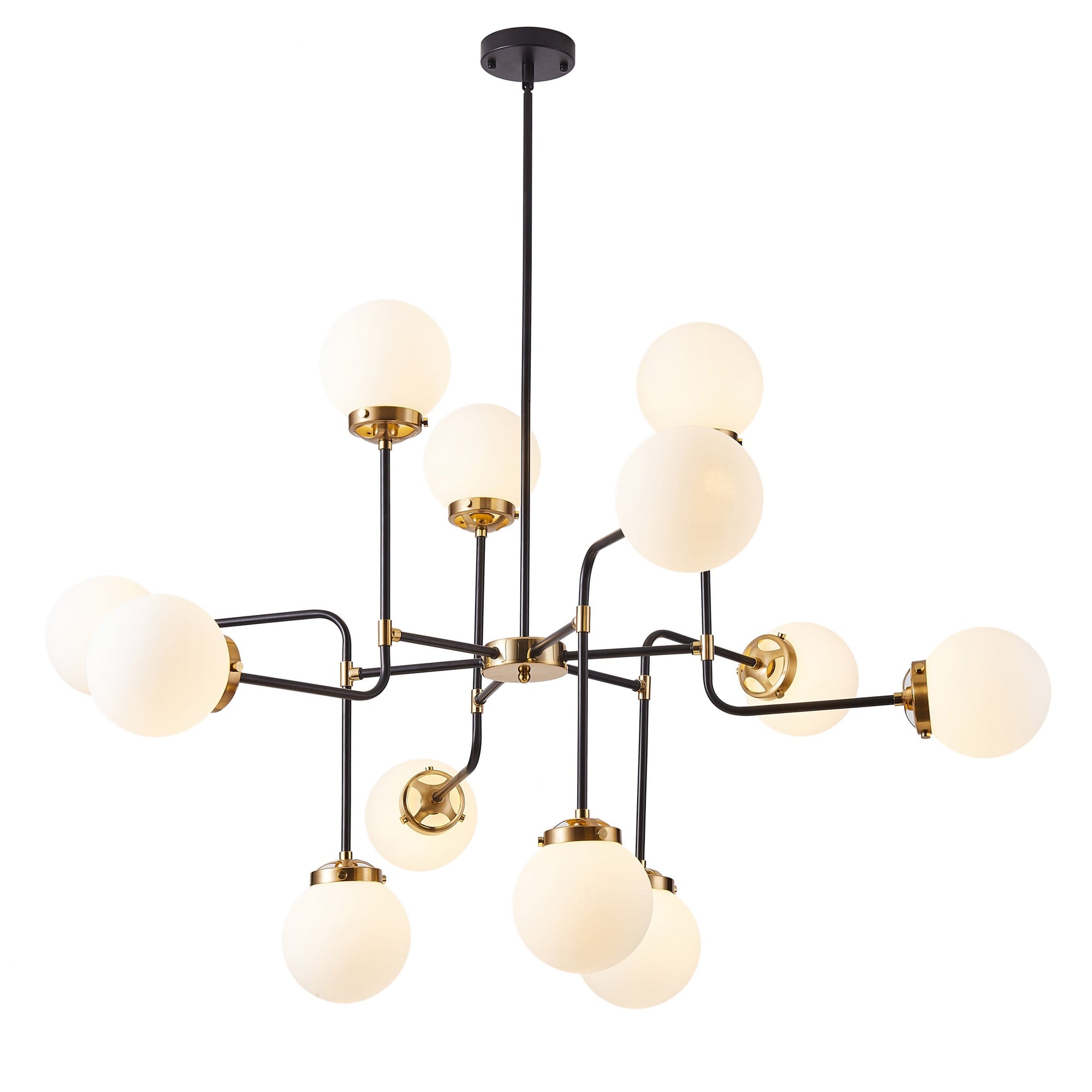 12 - Light Black Industrial Chandelier - From Where - 